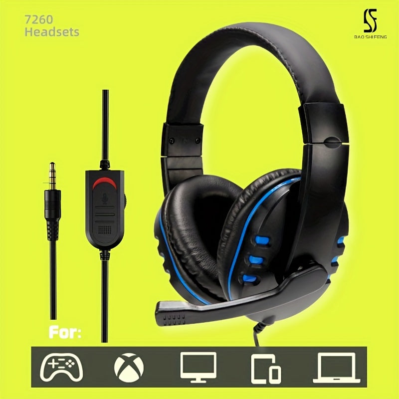 BH7260 Gaming Headset | Noise Cancelling Mic & Volume Control"asses & Competitive Play