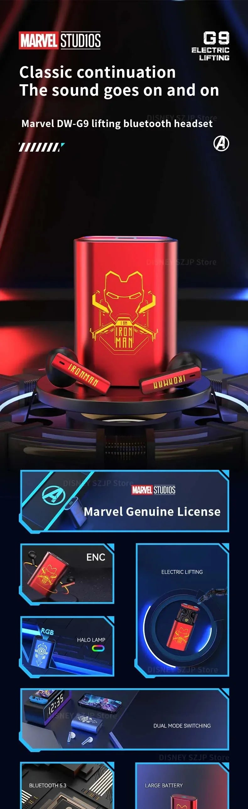 Disney Marvel G9 Bluetooth Earbud