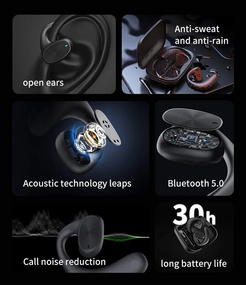 X6 Bone Conduction Air Conduction Earbuds