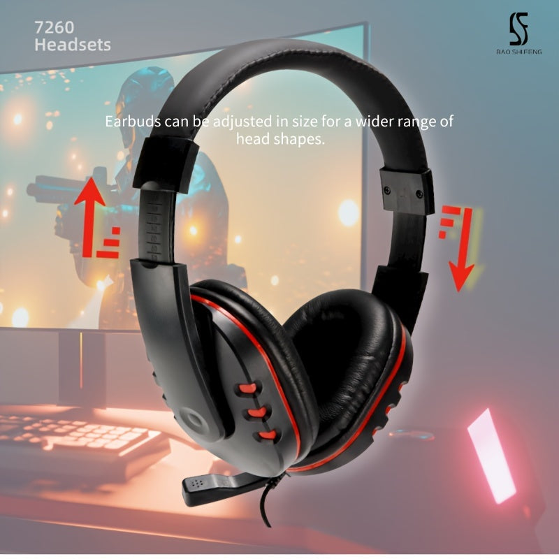 BH7260 Gaming Headset | Noise Cancelling Mic & Volume Control"asses & Competitive Play